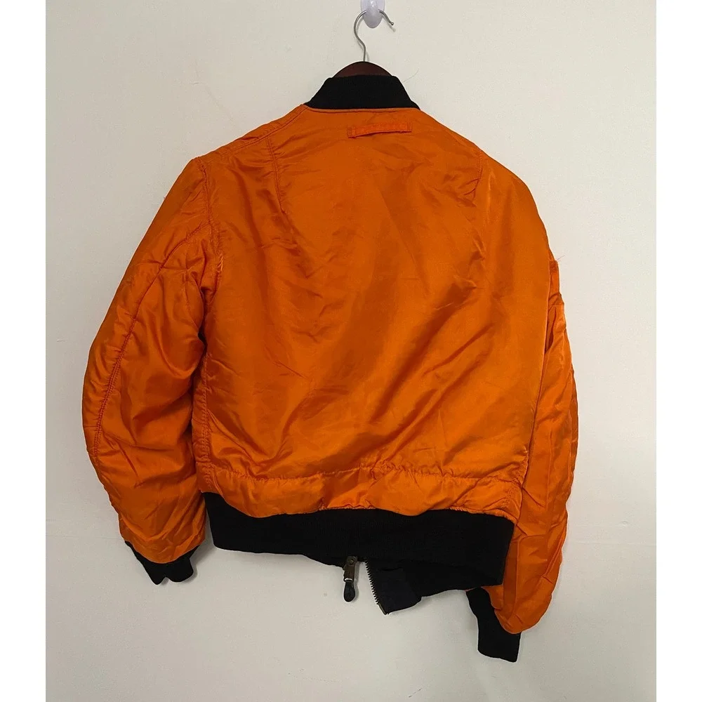 Alpha Industries MA-1 Flight Jacket Black AH-64A Apache Flight Test Small USA